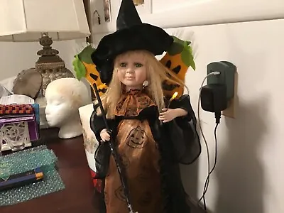 Motionette Halloween Witch With Pumpkin Wings • $45