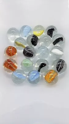 Lot Of 19 Glass Marbles Cat Eye Master Glass Co • $9.99