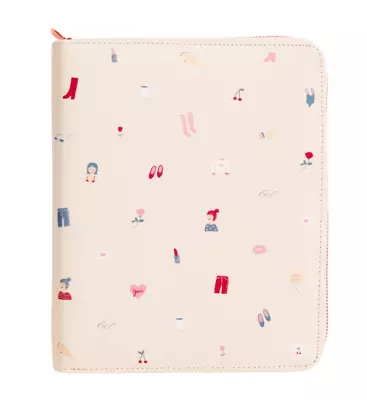 Kikki K A5 Large Leather Planner - THERE SHE IS PINK Brand New - Zip Agenda • $80