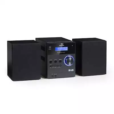 £79.99 • Buy Micro Stereo System CD Player DAB FM Radio LCD 2 X 5 W Bass Black Hi Fi
