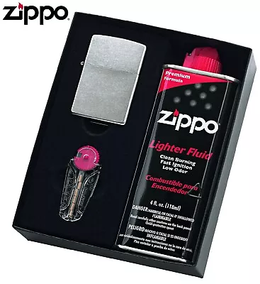 $43.95 • Buy Zippo #207 Street Chrome Lighter With 125ml Fluids & Flints Gift Boxed 90210