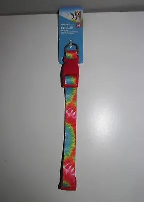 Cute Red Tie Dye Dog Collar Size Medium (14-20  Neck) BRAND NEW W TAGS • $7.99