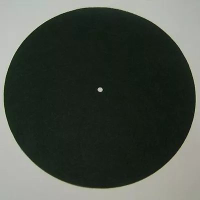 Victor Phonograph LARGE DARK GREEN Turntable Felt - Round (fits 12  Diameter) • $9.49