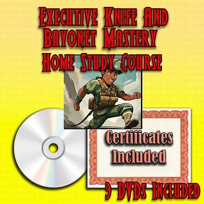 Home Study Course - Executive Knife And Bayonet Mastery (DVDs + Certificates) • $299.95