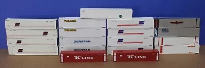 Lot Of 17 N Scale Containers 50' BN Genstar JB Hunt ATSF CSL K Walthers Con Cor • $24.99