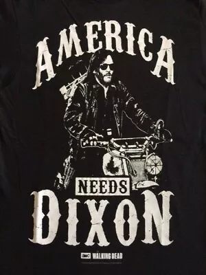 The Walking Dead America Needs Daryl Dixon On Motorcycle T-shirt  • $14.95