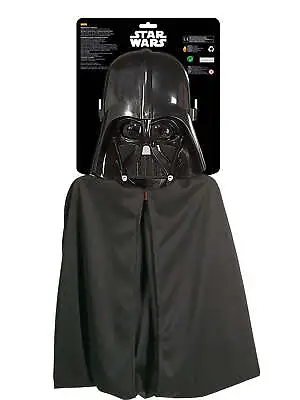 Darth Vader Cape With Mask Adults Licensed Star Wars Fancy Dress Accessory • £18.99