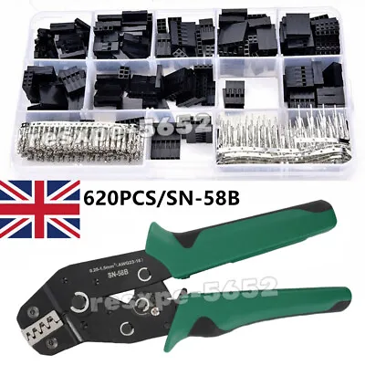 620pcs Assorted 2.54mm Wire Cable Jumper Header Connector Kit & M/F Crimp • £8.35