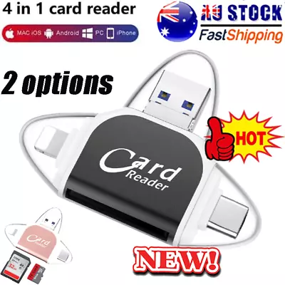 Multi-Port 4 In1 Universal SD TF Card Reader HOT SALE • $15.76