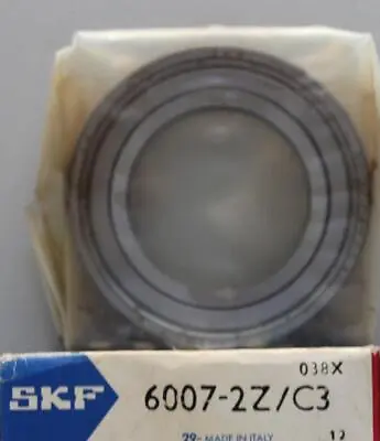 SKF 6007-2Z/C2 Bearing New In Box ++ NEW ++ • $12.99