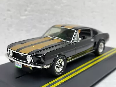 Pioneer P150 1968 Ford Mustang Fastback Route 66 1:32 Slot Car In Display Case • $74.95