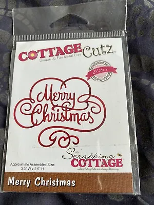 Cottage Cutz Merry Christmas Die • £6.99