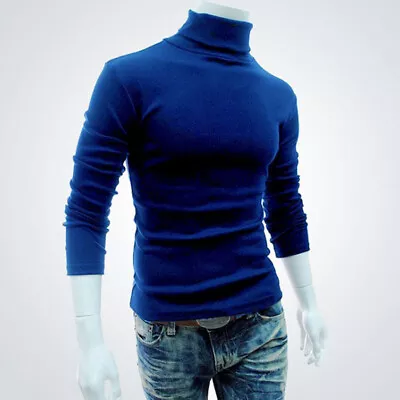  Men's Sweater Mens Turtleneck Pullovers Men Clothing Male Knitted Sweaters  • $23.64