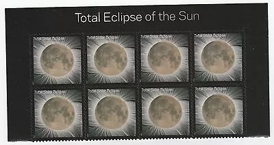 US 5211 Total Eclipse Of The Sun F Header Block 8 MNH 2017 • $13.83