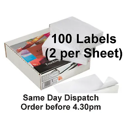 £4.28 • Buy 100 HOVAT Premium Double Franking Labels For Pitney Bowes DM50 K700 Machines Etc