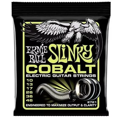 Ernie Ball 2721 Slinky Cobalt 10-46 Electric Guitar Strings * Brand New • $11.95