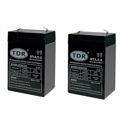 2x 6V 4.5AH UPS SLA Battery 6 Volt High Rate   4AH 4.5AH Toy Razor Electric Bike • $44.06