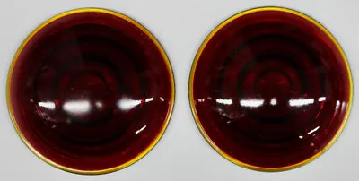 Original Glass Ruby Red Ford Model T Rat Rod 2 1/2” Tail Light Lenses (2) • $29.99