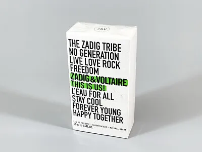 Zadig & Voltaire THIS IS US L'EAU FOR ALL EDT 50ml 🎁 NEXT DAY DELIVERY 🎁 • £34.99