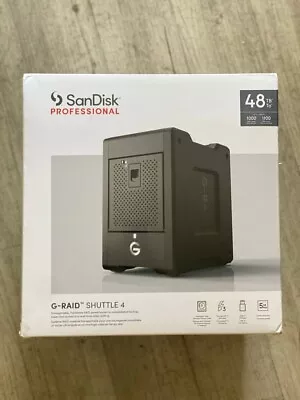 SanDisk Professional 48TB G-RAID Shuttle 4 - Thunderbolt 3 USB-C Hardware RAID • $1570