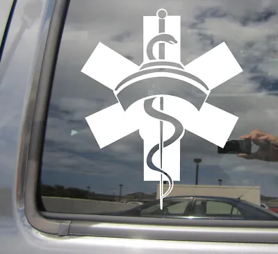 Nurse Medical Caduceus Sign - Nursing - Car Window Vinyl Decal Sticker 10158 • $4.99