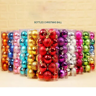 24Pcs/Pack Christmas Tree Xmas Balls Decorations Baubles Party Wedding Ornament • $12.22