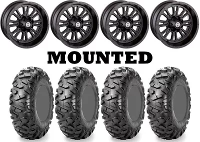 Kit 4 Maxxis Bighorn Radial Tires 25x8-12/25x10-12 On Moose 399X Matte Black CAN • $1327.06