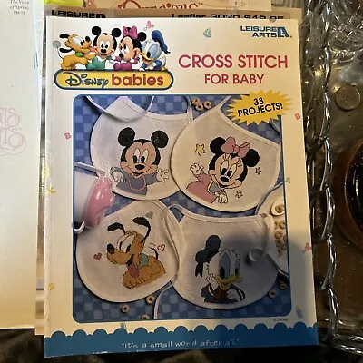 Disney Babies Cross Stitch For Baby Pattern Book 3048 Mickey Minnie Pluto Donald • $14.99