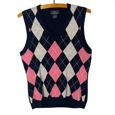 Brooks Brothers Women’s Merino Wool Argyle Print Sweater Vest Size Small • $24.50