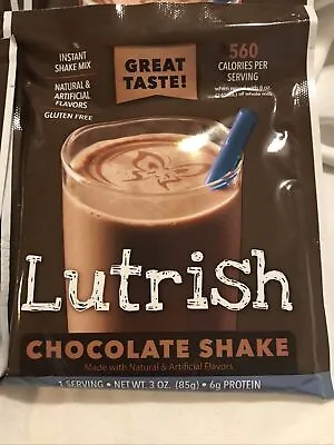$12.99 • Buy NEW 4 Packets Of Lutrish Chocolate Shake (LIKE SCANDISHAKE) Weight Gain 07/2023