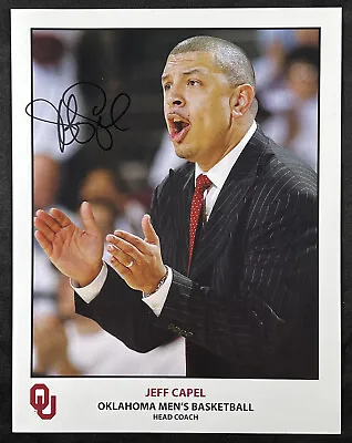 Jeff Capel Signed 8.5x11 Photo Oklahoma Sooners Basketball Duke VCU Pittsburgh • $14.93