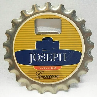 RARE VINTAGE JOSEPH BEER Beer Opener Magnet Crown Cap MULBERRY STUDIOS • $14.50