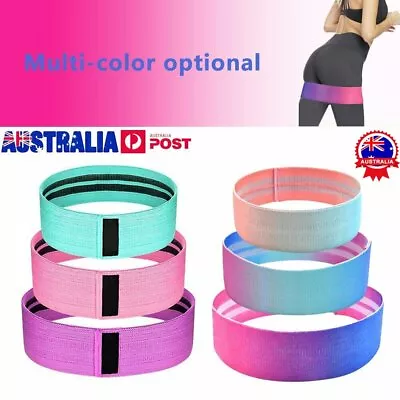 Resistance Bands Set For Legs & Booty Workout Hip Circle Fabric Loop Bands CZ • $13.32