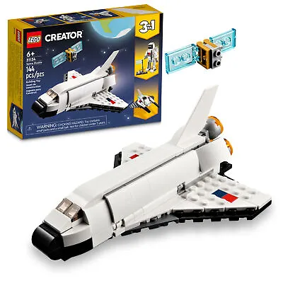$6.50 • Buy LEGO 31134 Creator 3in1 Space Shuttle To Astronaut Figure Spaceship Building Set