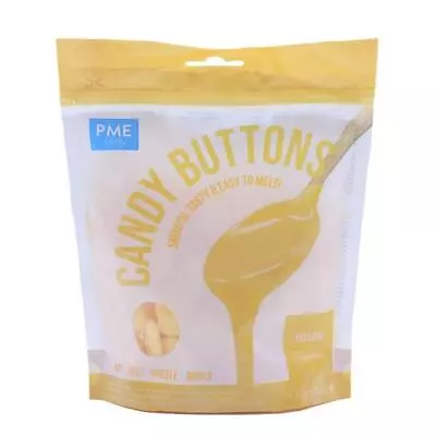 Edible Cake Decoration Icing PME Candy Buttons Yellow 340G 12Oz Sugarcraft • £6.79