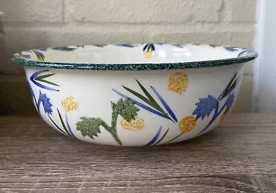 £19.99 • Buy POOLE POTTERY SERVING BOWL Hand Painted Sponge Ware