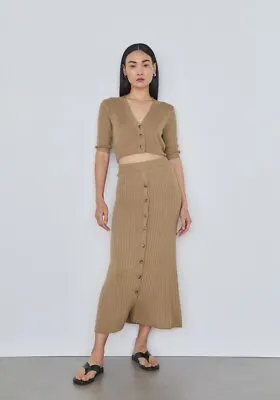 Viktoria & Woods Knit Hazel Crop Cardigan & Falon Skirt Set. Size 1 Aus 8 • $90