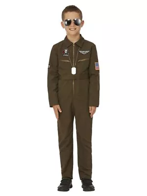 Top Gun Maverick Child's Aviator Costume Green • $60.95