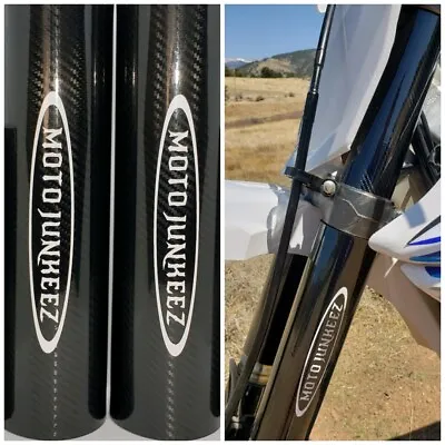 Fork Guards Covers Protectors +2 Upper Decals Black Yamaha YZ 85 125 250 X • $49