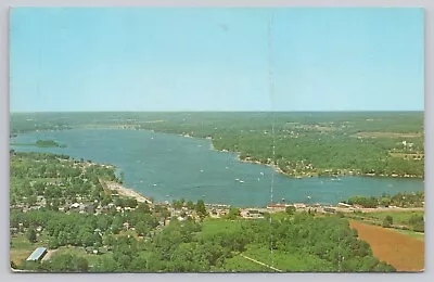 Meadville Pennsylvania Conneaut Lake Aerial View Vintage Postcard • $6.39