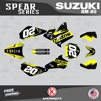 $49.99 • Buy Graphics Decal Kit For Suzuki RM85 (2001-2023) RM 85 Spear Series - Yellow