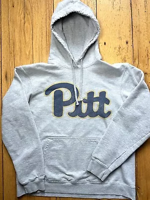 Vintage Pitt Panthers Gray Mens Hoodie Sweatshirt Size Large • $19.99