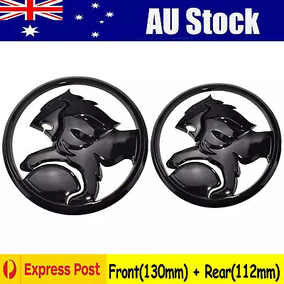 Holden Lion Gloss Black Front Rear Badge Fits VF SS SV6 Calais Commodore Sedan • $40