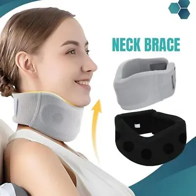 Cervical Collar Neck Relief Traction Brace Support Stretcher Work Com • £9.11