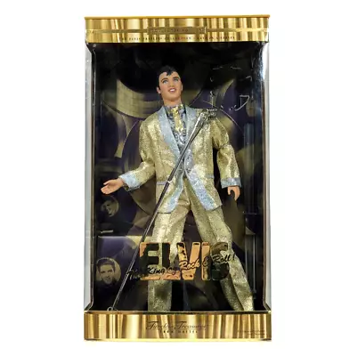 Mattel 2001 Timeless Treasures Elvis King Of Rock & Roll Collectors Edition Doll • $111.13