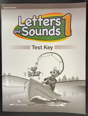 Abeka Letters And Sounds 1 Test  Key  Fifth Edition (2015) • $9