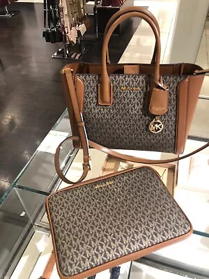 £162.59 • Buy Michael Kors Kali Medium Satchel Ipad Case Tote Shoulder HandBag MK Brown