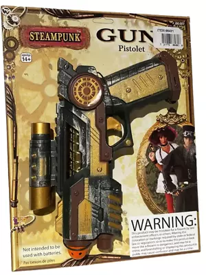 STEAMPUNK SPACE GUN Costume Fake Laser Pistol Futuristic Western Sci-fi Prop Toy • $13.89