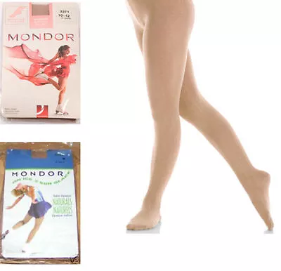 New Mondor 3371  Thick Footed Ice Skating Tights - Child & Adult Sizes • £13