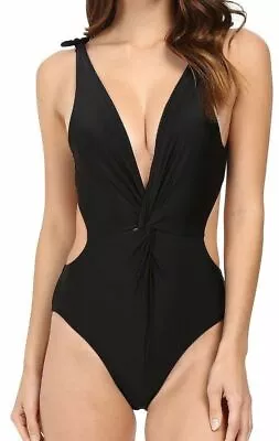 6 Shore Road By Pooja Womens Baracoa One Piece Swimsuit Black Size Large - • $39.99